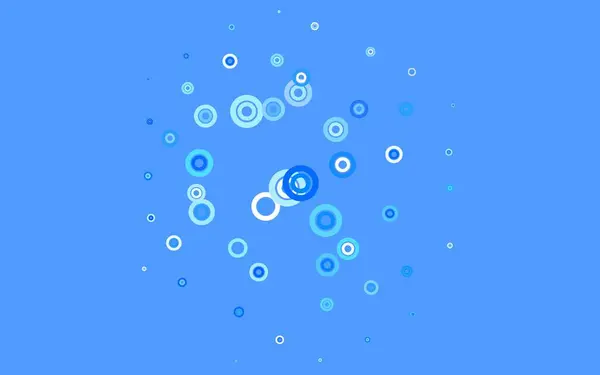 Modèle Vectoriel Bleu Clair Avec Cercles Design Décoratif Flou Dans — Image vectorielle