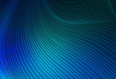 Koyu mavi, düz çizgileri olan yeşil vektör arkaplan. Bulanık arkaplanda gradyanı olan çizgiler. Güzel geçmişiniz için şablon.