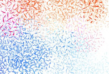 Renkli çizgileri olan açık renkli vektör dokusu. Renkli çubuklarla, soyut çizimler. Güzel geçmişiniz için şablon.