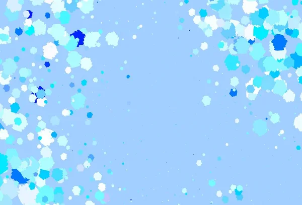 Светло Синий Векторный Фон Цветами Декоративный Дизайн Абстрактном Стиле Случайными — стоковый вектор