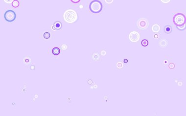 Küreli açık mor vektör deseni. Bulanık yağmur damlaları olan soyut bir çizim. İş ilanınız için tasarım.