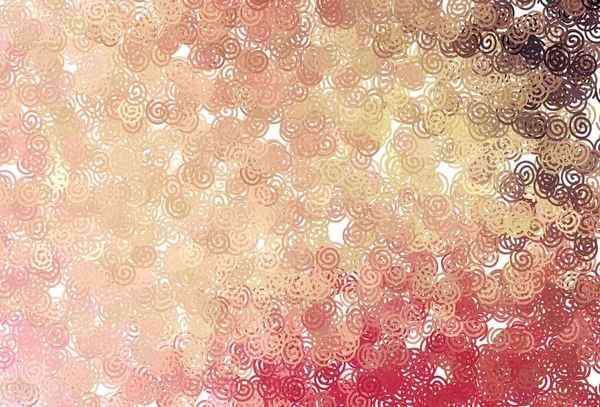 Светло Розовый Желтый Векторный Фон Мокрыми Линиями Совершенно Новая Красочная — стоковый вектор