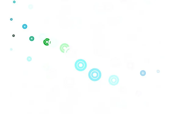 Светло Серая Векторная Компоновка Кружочками Абстрактная Иллюстрация Цветными Пузырями Стиле — стоковый вектор