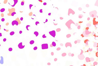 Açık mavi, Memphis şekilli sarı vektör arkaplan. Soyut tarzda rengarenk gradyan şekilleri olan bir resim. Bir cep telefonu için arka plan.