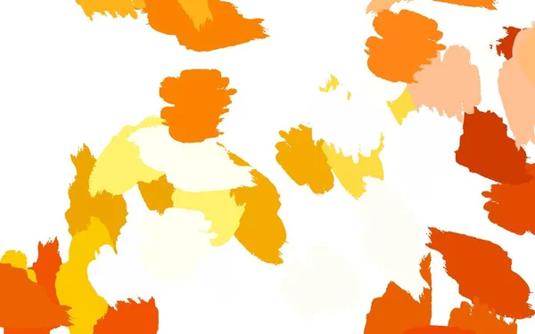 Шаблон Светло Оранжевого Вектора Хаотичными Формами Простая Красочная Иллюстрация Абстрактными — стоковый вектор