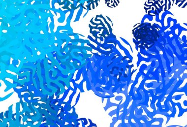 Rastgele biçimli açık mavi vektör deseni. Rastgele şekillerle soyut tarzda dekoratif tasarım. İşiniz için en iyi akıllı tasarım.