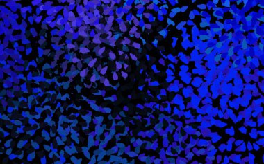 Koyu pembe, soyut şekilli mavi vektör dokusu. Renkli rastgele şekillerle modern soyut illüstrasyon. Bir cep telefonu için arka plan.