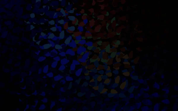 Темно Блакитний Жовтий Векторний Фон Фігурами Мемфіса Сучасна Абстрактна Ілюстрація — стоковий вектор