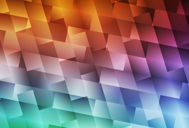 Açık yeşil, kırmızı vektör arka planı çokgen biçiminde. Soyut arkaplanda dikdörtgenler ve renkli gradyanlar. Şablon bir arkaplan olarak kullanılabilir.