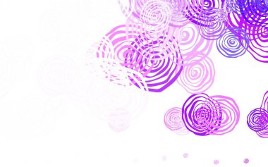 Açık Mor vektör soyut arkaplan ve güller. Beyaz arka planda doğal bir çiçek. İşiniz için yepyeni bir tasarım..