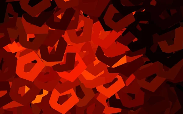 Шаблон Темно Оранжевого Вектора Шестиугольном Стиле Размытый Фон Цветными Шестиугольниками — стоковый вектор