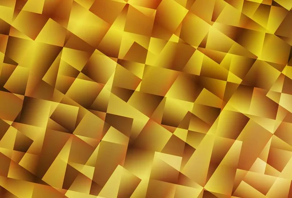Tmavě Žlutá Vektorová Abstraktní Polygonální Šablona Kreativní Ilustrace Polotónovém Stylu — Stockový vektor
