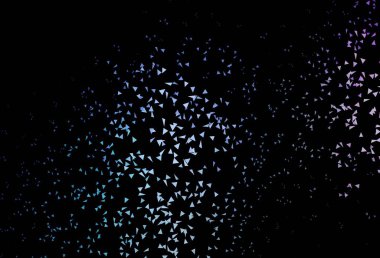 Koyu pembe, mavi vektör deseni üçgen biçiminde. Renkli üçgenli modern soyut illüstrasyon. İniş sayfası için modern şablon.