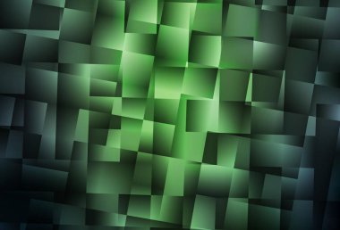 Koyu yeşil vektör soyut çokgen şablon. Üçgenli renkli soyut çizimler. İşiniz için en iyi üçgen tasarım.