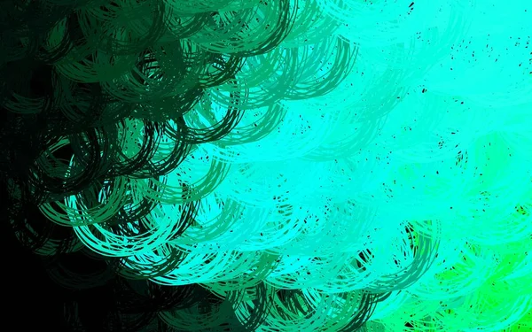 Темно Зеленый Векторный Отскок Мокрыми Линиями Творческая Иллюстрация Полутоновом Стиле — стоковый вектор