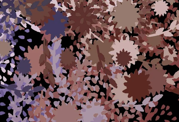 Světle Fialová Růžová Vektorová Šablona Chaotickými Tvary Moderní Abstraktní Ilustrace — Stockový vektor