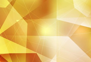 Üçgenli koyu sarı vektör arkaplan. Soyut üçgenli dekoratif tasarım. Kartvizitiniz için modern tasarım.