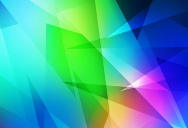 Açık mavi, üçgen şekilli yeşil vektör dokusu. Doğa tarzında üçgenleri olan güzel bir çizim. Duvar kağıtları için zarif tasarım.