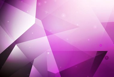 Çizgileri ve üçgenleri olan açık pembe vektör düzeni. Üçgenli soyut gradyan çizimi. Kartvizitiniz için modern tasarım.