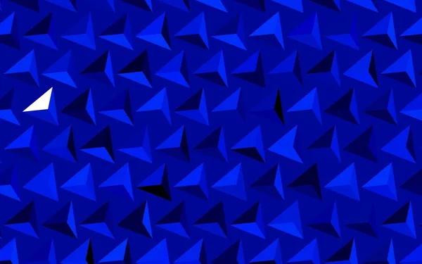 Fundo Vetorial Azul Escuro Com Linhas Triângulos Ilustração Gradiente Abstrato — Vetor de Stock