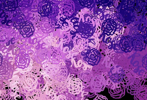 Violet Clair Motif Vectoriel Rose Avec Des Formes Aléatoires Illustration — Image vectorielle