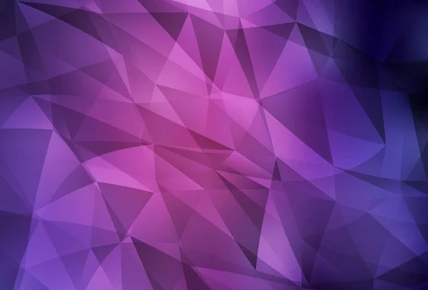 Dark Purple Pink Vector Polygon Layout Abstrato Ilustração Abstrata Moderna — Vetor de Stock