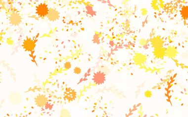 Açık Pembe, çiçekli yeşil vektör soyut tasarımı. Çiçekli modern soyut illüstrasyon. İşiniz için en iyi tasarım..