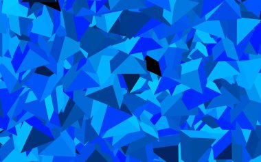 Koyu mavi vektör desen poligonal tarzı ile. Renkli gradyan ile arka plan üçgenler. Açılış sayfası için Modern şablonu.