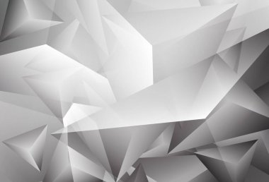 Aydınlık Gri vektör deseni çokgen biçiminde. Üçgenli soyut gradyan çizimi. Bir cep telefonu için arka plan.