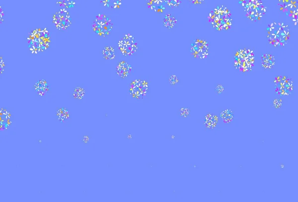 Шаблон Светлых Многоцветных Векторных Каракулей Листьями Декоративная Иллюстрация Рисунками Абстрактном — стоковый вектор