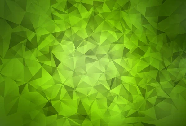 Светло Зеленый Желтый Вектор Треугольники Искушают Яркая Красочная Иллюстрация Треугольниками — стоковый вектор