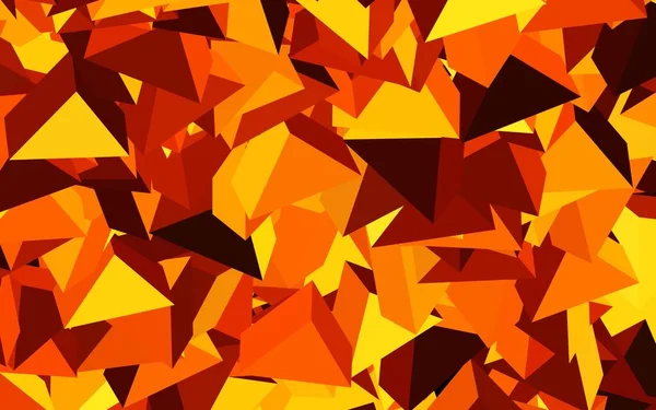 Fond Vectoriel Orange Foncé Avec Style Polygonal Design Décoratif Dans — Image vectorielle