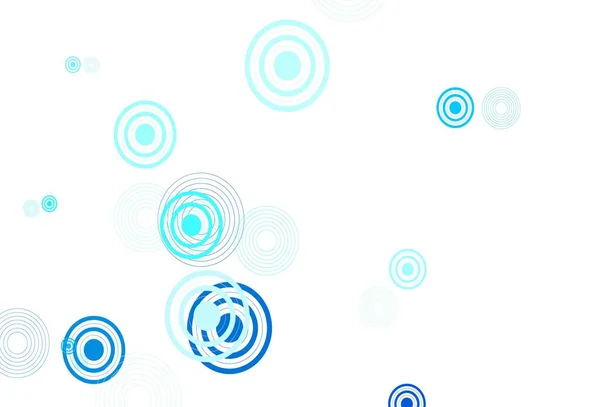 球体のライトブルーベクトルパターン 自然のスタイルでぼやけた円と美しい色のイラスト 未来的な広告 小冊子のパターン — ストックベクタ