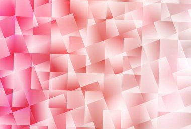 Açık kırmızı vektör düşük poli düzeni. Üçgenlerden oluşan parlayan çokgen çizimler. Web siteniz için çokgen tasarım.