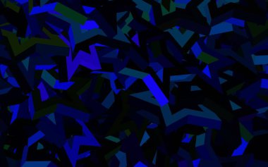 Üçgenli koyu renkli vektör arkaplanı. Üçgenli soyut gradyan çizimi. Bir cep telefonu için arka plan.