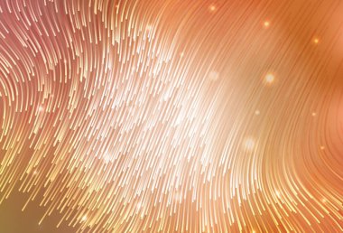 Eğri çizgileri olan hafif turuncu vektör arkaplanı. Alnında çizgiler olan soyut bir çizim. Tasarımınız için basit şablon.