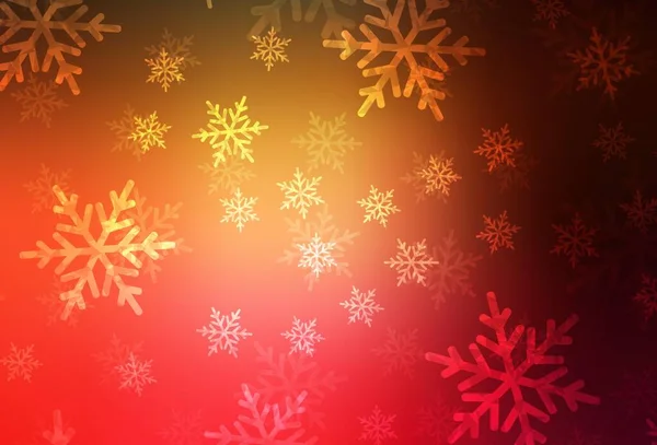 Sötétvörös Sárga Vektor Minta Karácsonyi Stílusban Intelligens Illusztráció Lejtős Karácsonyi — Stock Vector