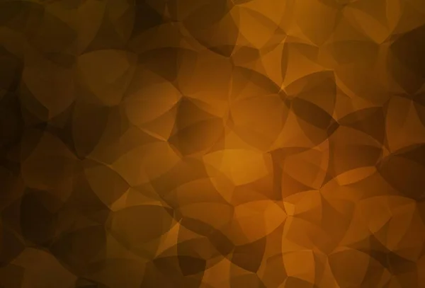 Темно Оранжевый Векторный Многоугольный Шаблон Сияющая Многоугольная Иллюстрация Состоящая Треугольников — стоковый вектор