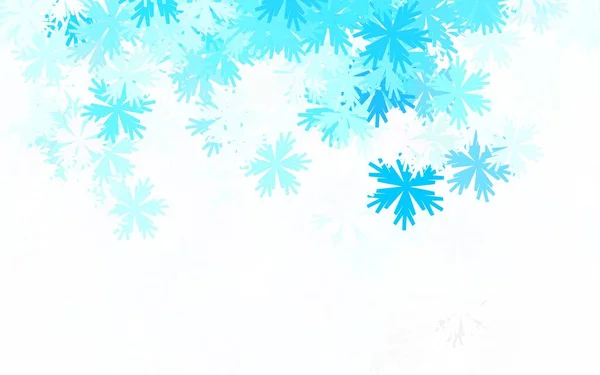 Modèle Élégant Vecteur Bleu Clair Avec Des Fleurs Illustration Abstraite — Image vectorielle