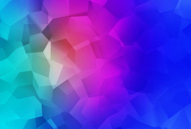 Açık mavi, rastgele şekilli kırmızı vektör deseni. Modern tarzda değişen renkli kaotik formlar. Duvar kağıtları için zarif tasarım.