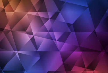 Açık mavi, kırmızı vektör çokgen arkaplan. Origami stilinde gradyan ile yaratıcı geometrik illüstrasyon. İşiniz için yepyeni bir tasarım..