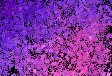 Koyu mor, Memphis şekilli pembe vektör arkaplan. Soyut tarzda rengarenk gradyan şekilleri olan bir resim. Web siteniz için basit tasarım.