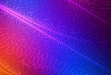 Açık mavi, kırmızı vektör desen keskin çizgilerle. Renkli çizgilerle illüstrasyon soyut şablonunda parlayan. Model ilanları, posterler, afişler.