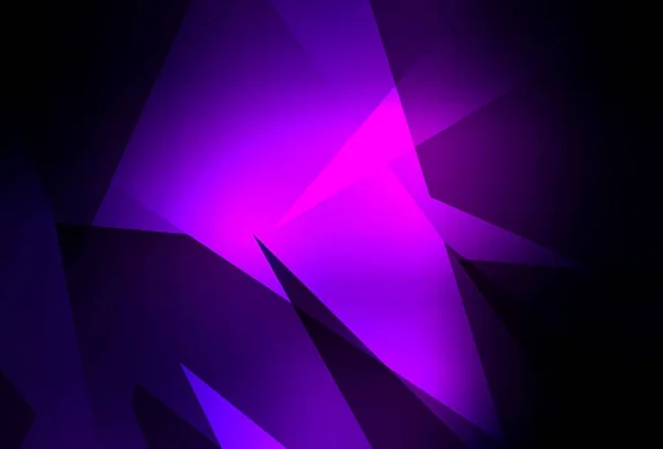 三角形の濃い紫色のベクトルレイアウト 三角形の抽象的なスタイルで装飾的なデザイン 携帯電話の背景 — ストックベクタ