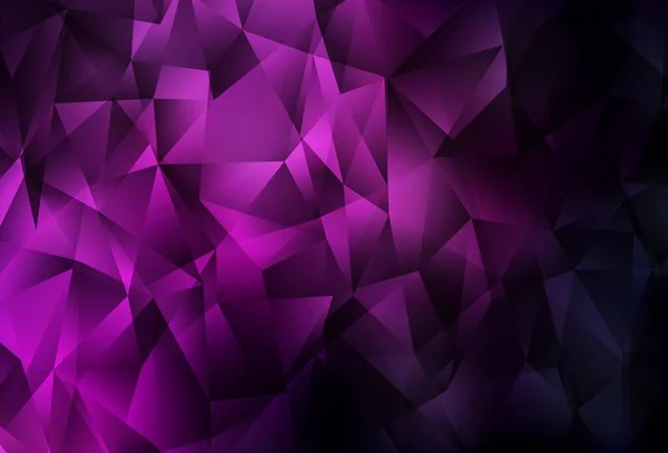 Dark Pink Vector Triangle Mosaic Template Glitter Abstract Illustration Elegant — Stock Vector