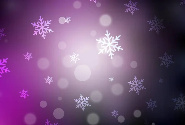Donkerroze Vector Lay Out Nieuwjaarsstijl Een Kleurrijk Ontwerp Kerststijl Met — Stockvector