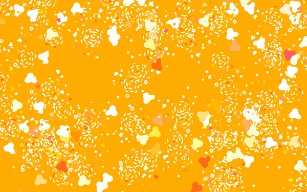 Light Orange Vector Backdrop Memphis Shapes Διακοσμητικό Σχέδιο Αφηρημένο Στυλ — Διανυσματικό Αρχείο