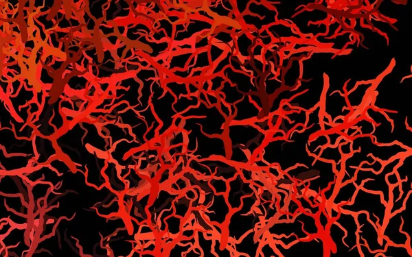 Koyu kırmızı, sarı vektör şablonu yapraklı, dallı. Yaprakları ve dalları olan parlak renkli çizimler. Markan için şık bir model..