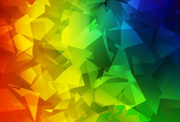 Dark Multicolor Vektor Low Poly Hintergrund Geometrische Illustration Origami Stil — Stockvektor