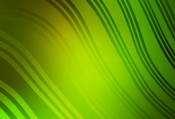 Verde Claro Patrón Vectorial Amarillo Con Líneas Nueva Ilustración Colorida — Vector de stock